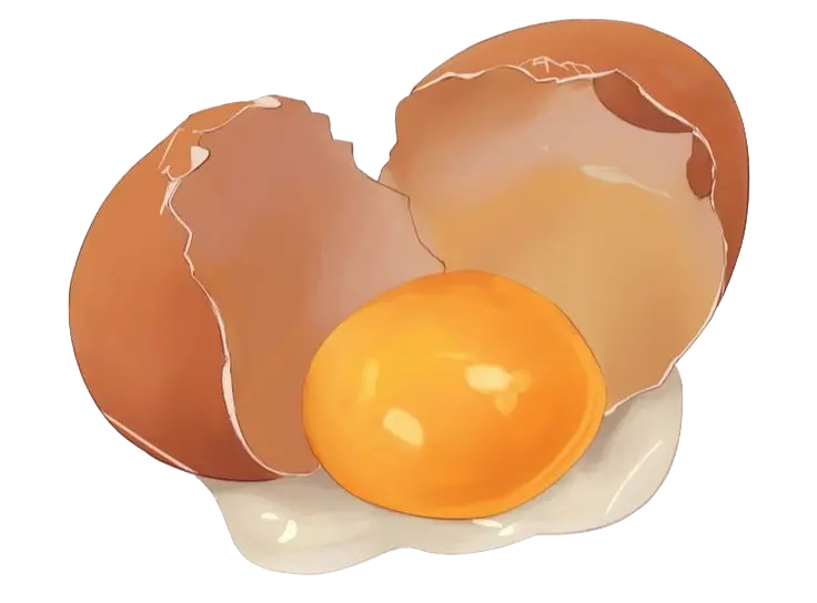 You can see it in the yolk