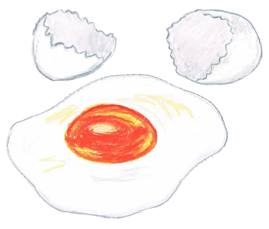 You can see it in the yolk